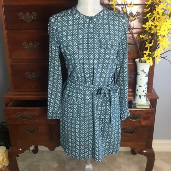 BR Factory Geometric Shirt Dress Size 6 - Picture 2 of 8